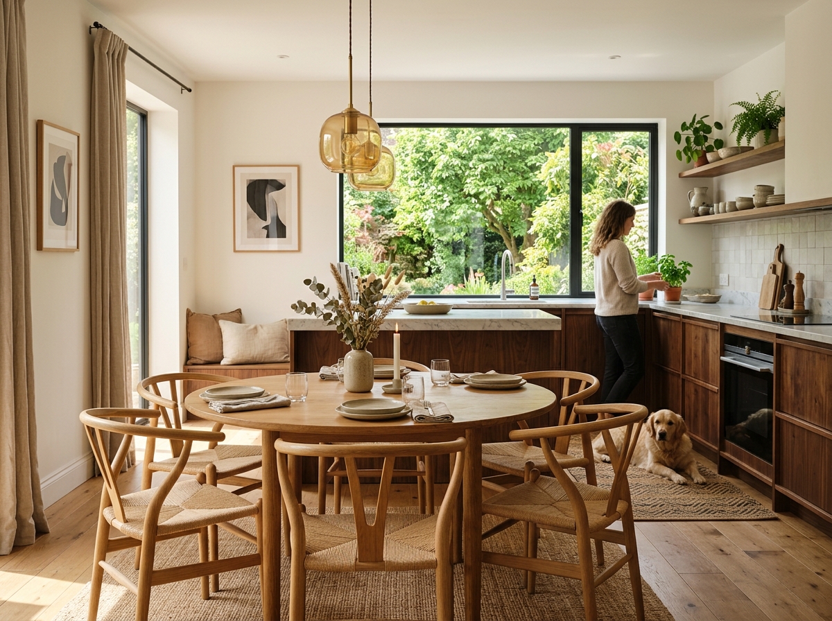 Malaysian family dining area and modern kitchen joinery by Orked Kitchen Cabinet